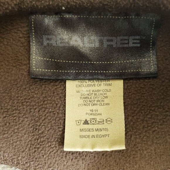 Realtree Camo Pullover Fleece Misses Med 8/10 Brown - Picture 5 of 7